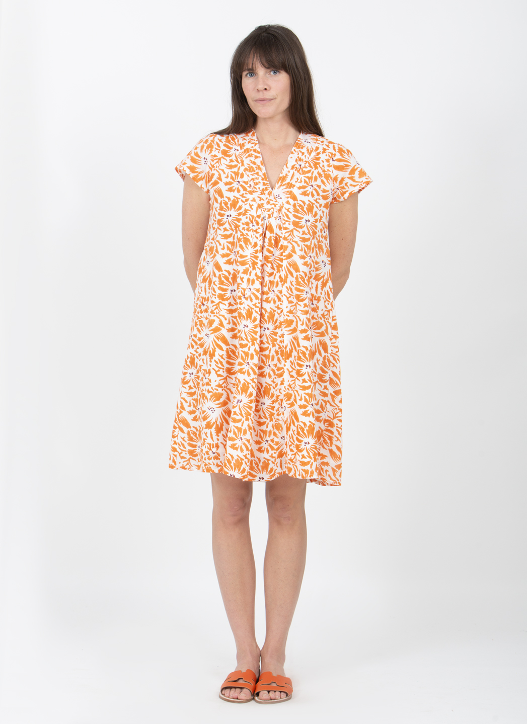 Zen Ethic Robe Iris Orange Magasin Central