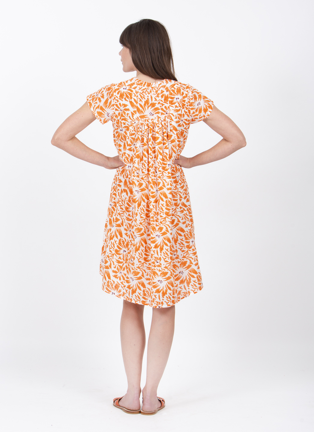 Zen Ethic Robe Iris Orange Magasin Central