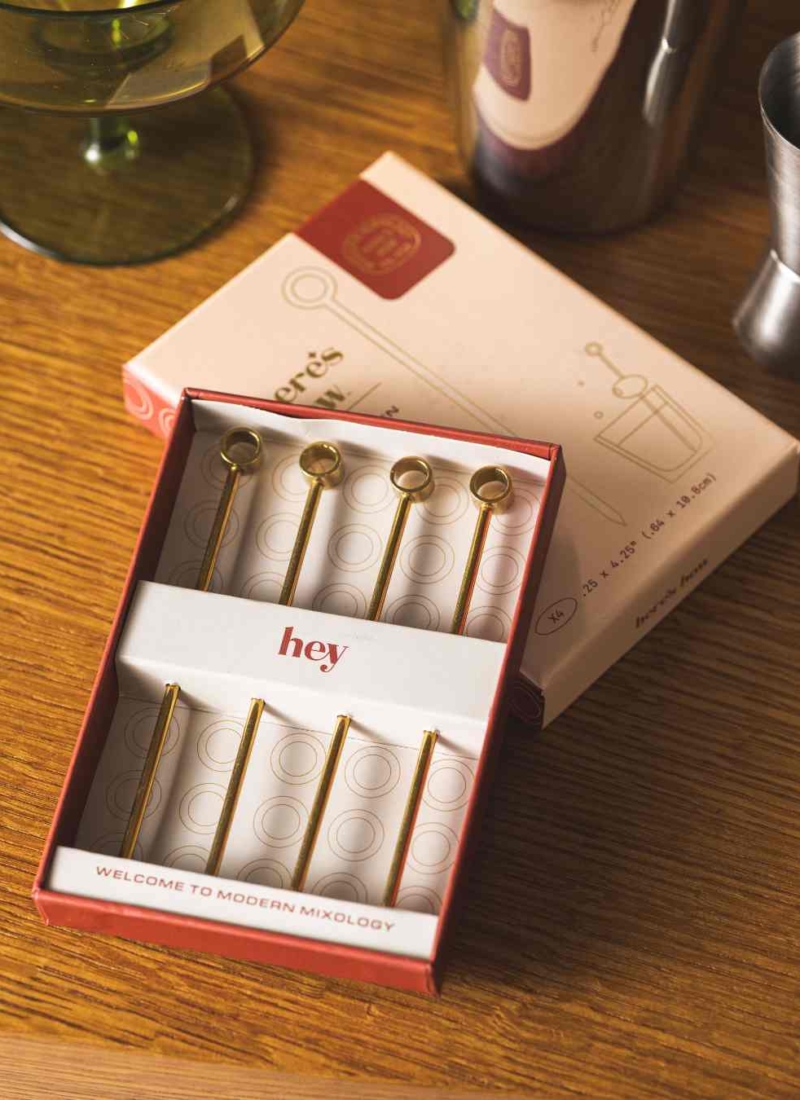 Piques à Cocktails – Couleur Or (x4)