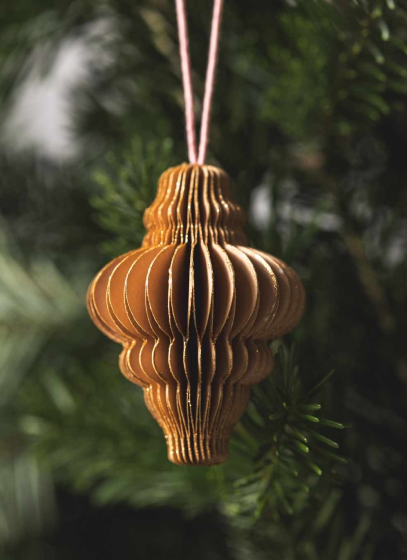 Ornements de Noël en Papier – Boîte de 6