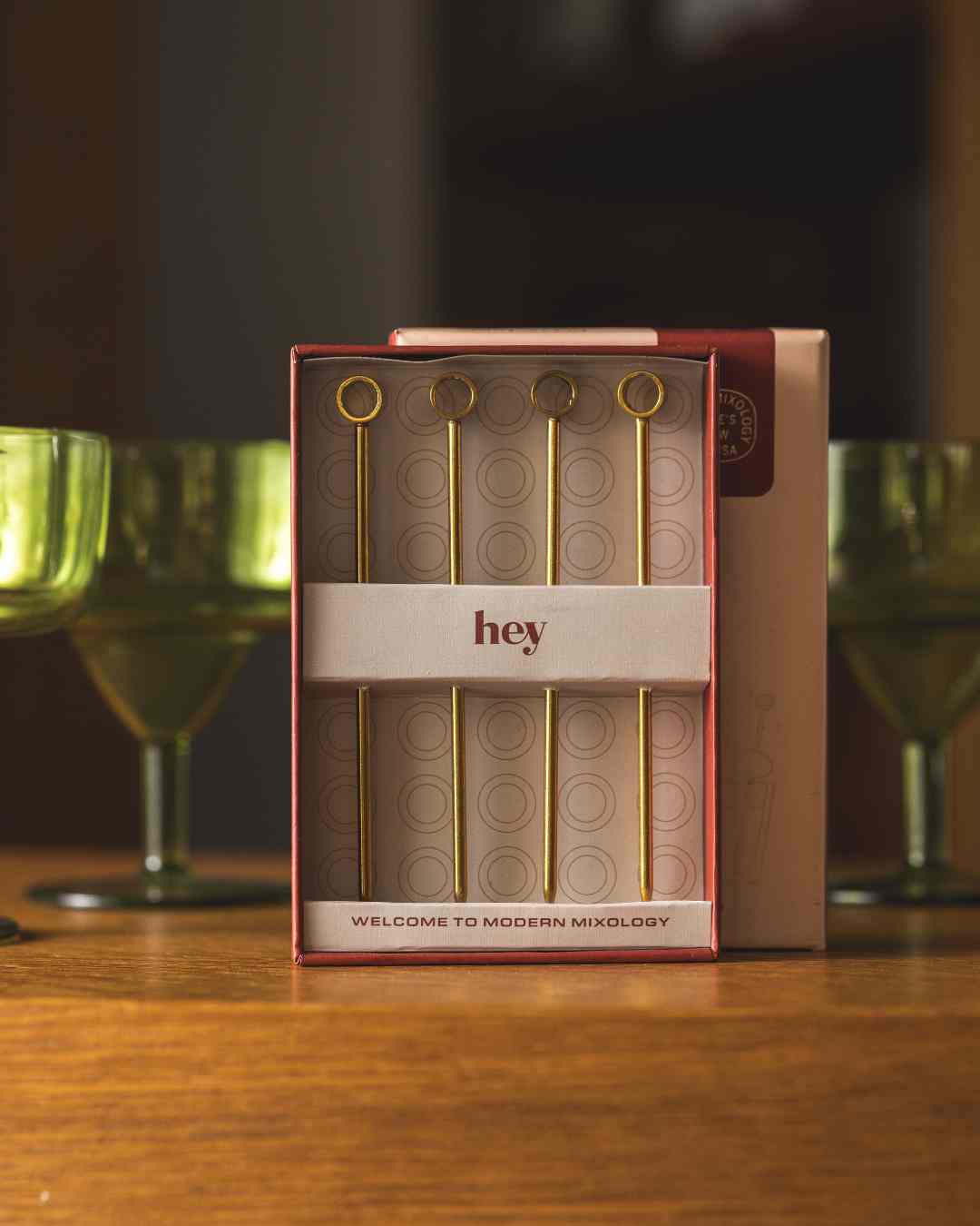 Piques à Cocktails – Couleur Or (x4)