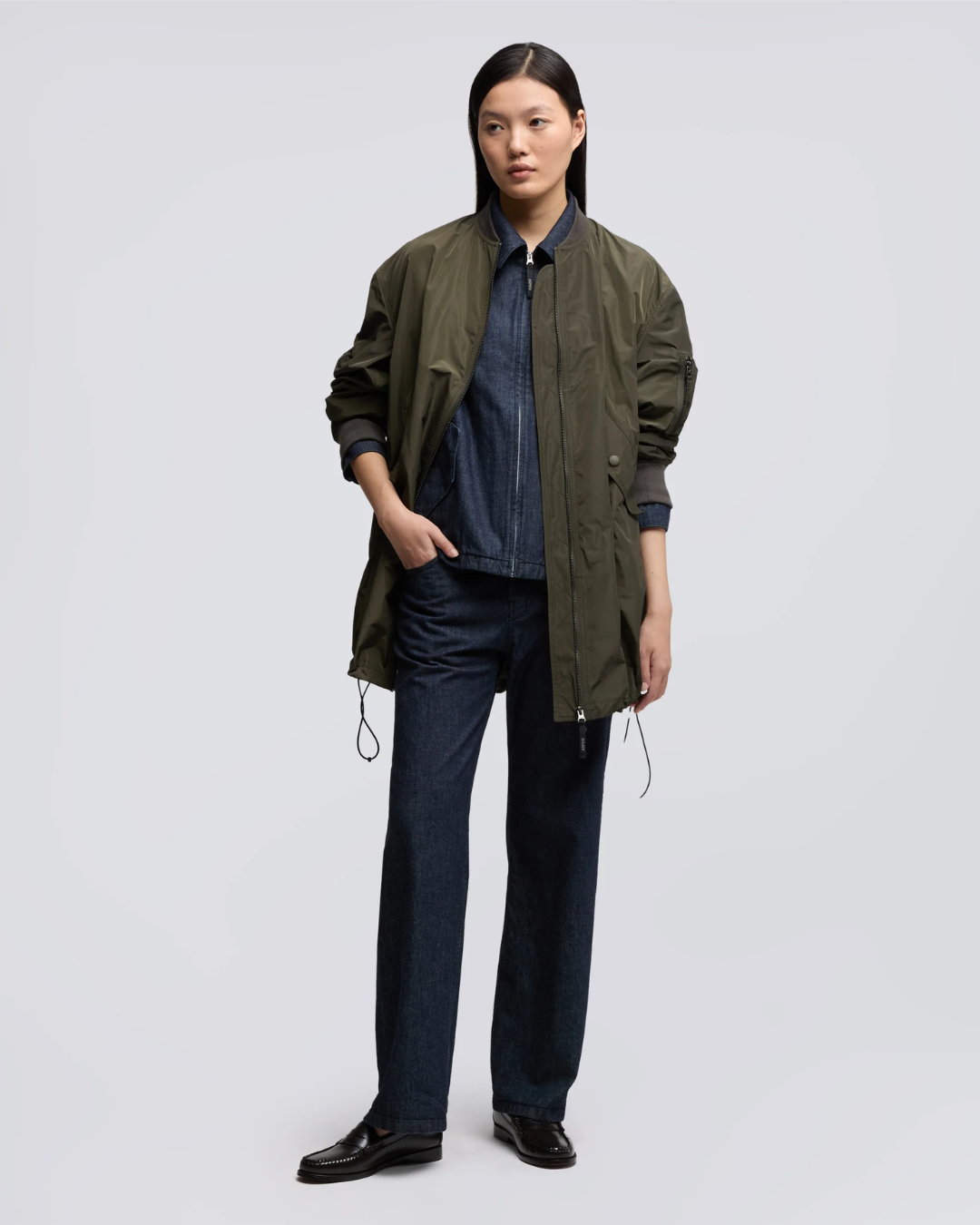 BOMBER ZIPPÉ AMPLE ASPESI