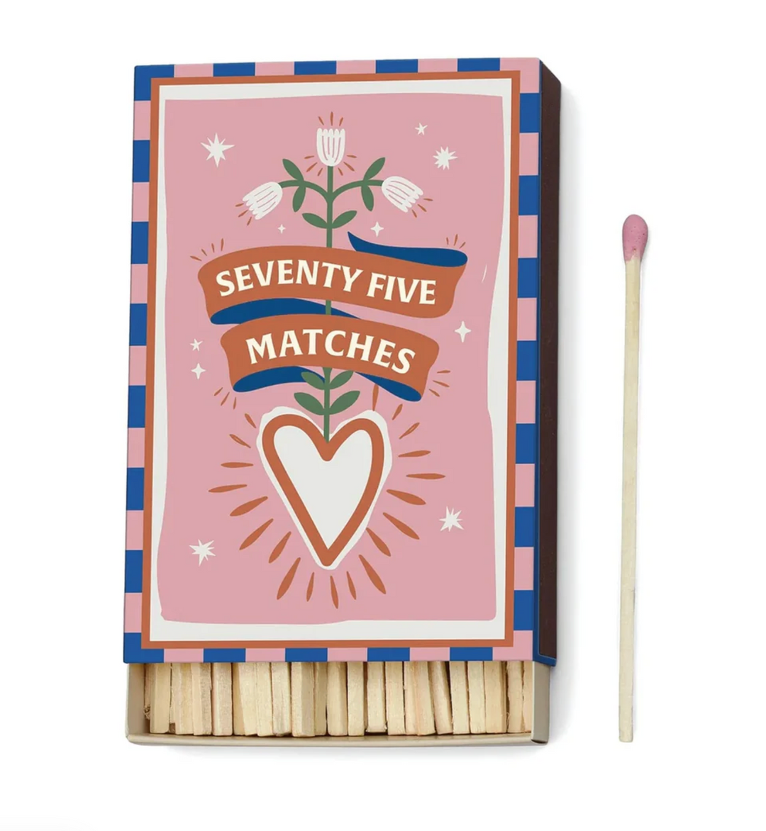 BOITE 75 ALLUMETTES A DOPO COEUR D.W