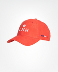 CASQUETTE LXH SUEDINE ROUGE CORAIL