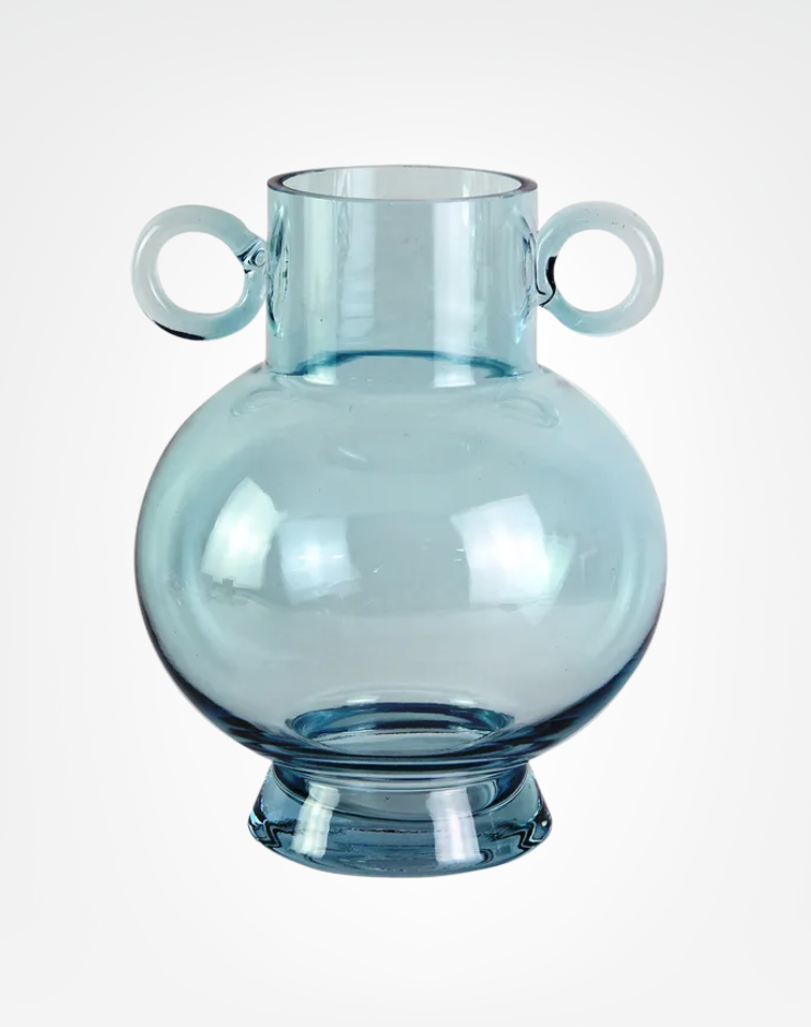 VASE VERRE BLEU SIGNES GRIMALT 31052
