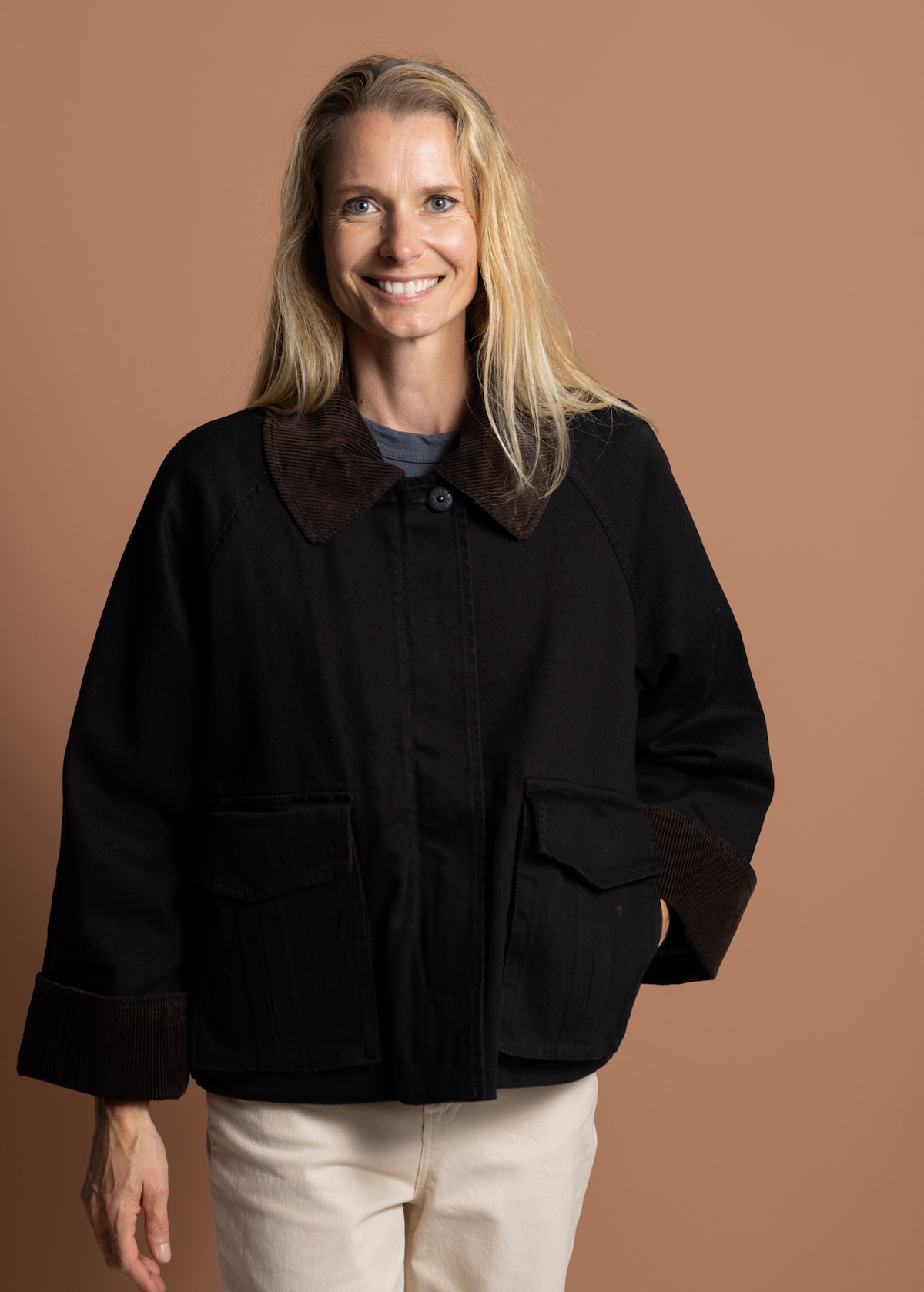 VESTE NORWAY DENIM BLACK SHAFT