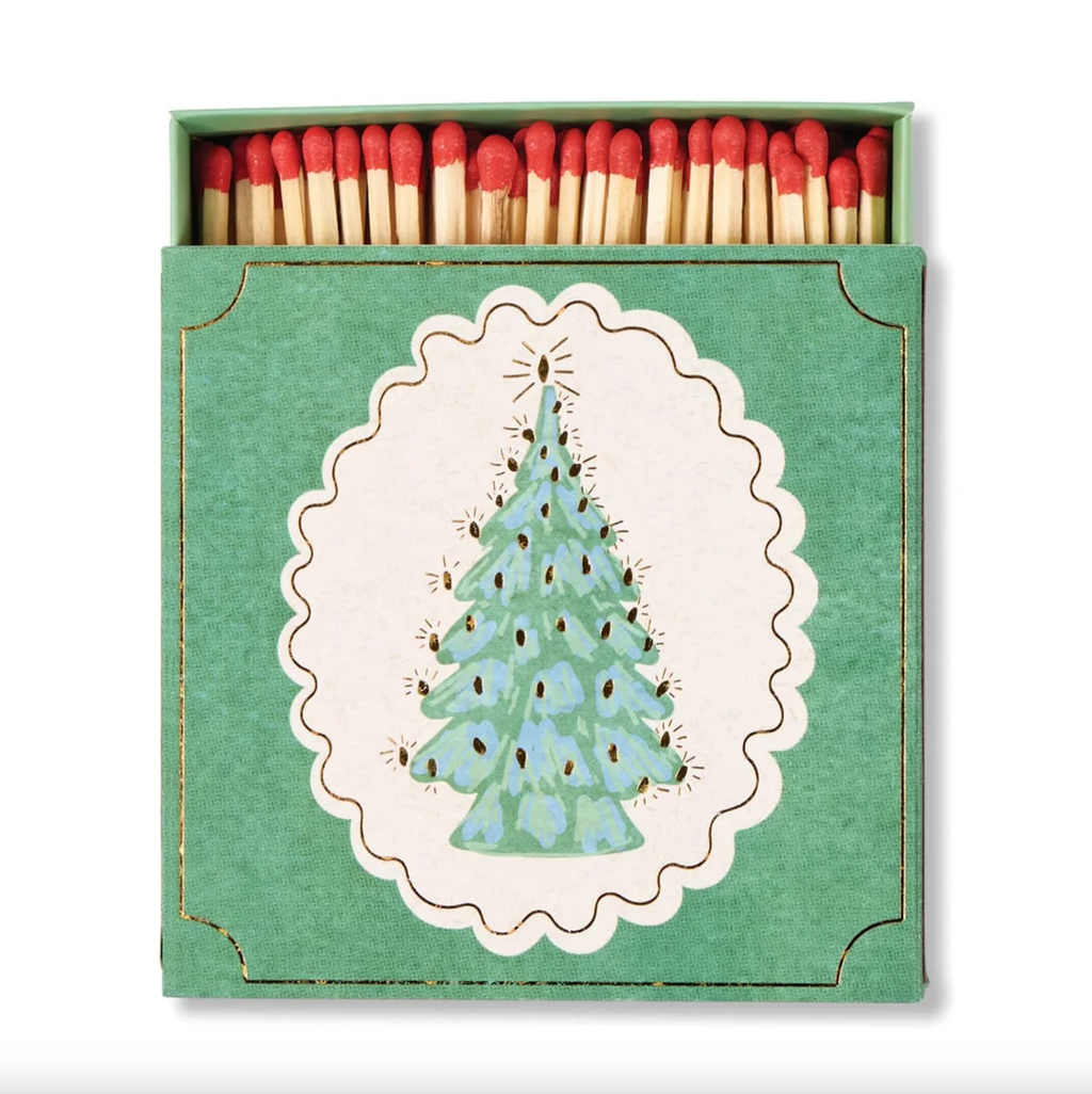BOITE CARRE 125 ALLUMETTES SAPIN NOEL DESIGN WORKS