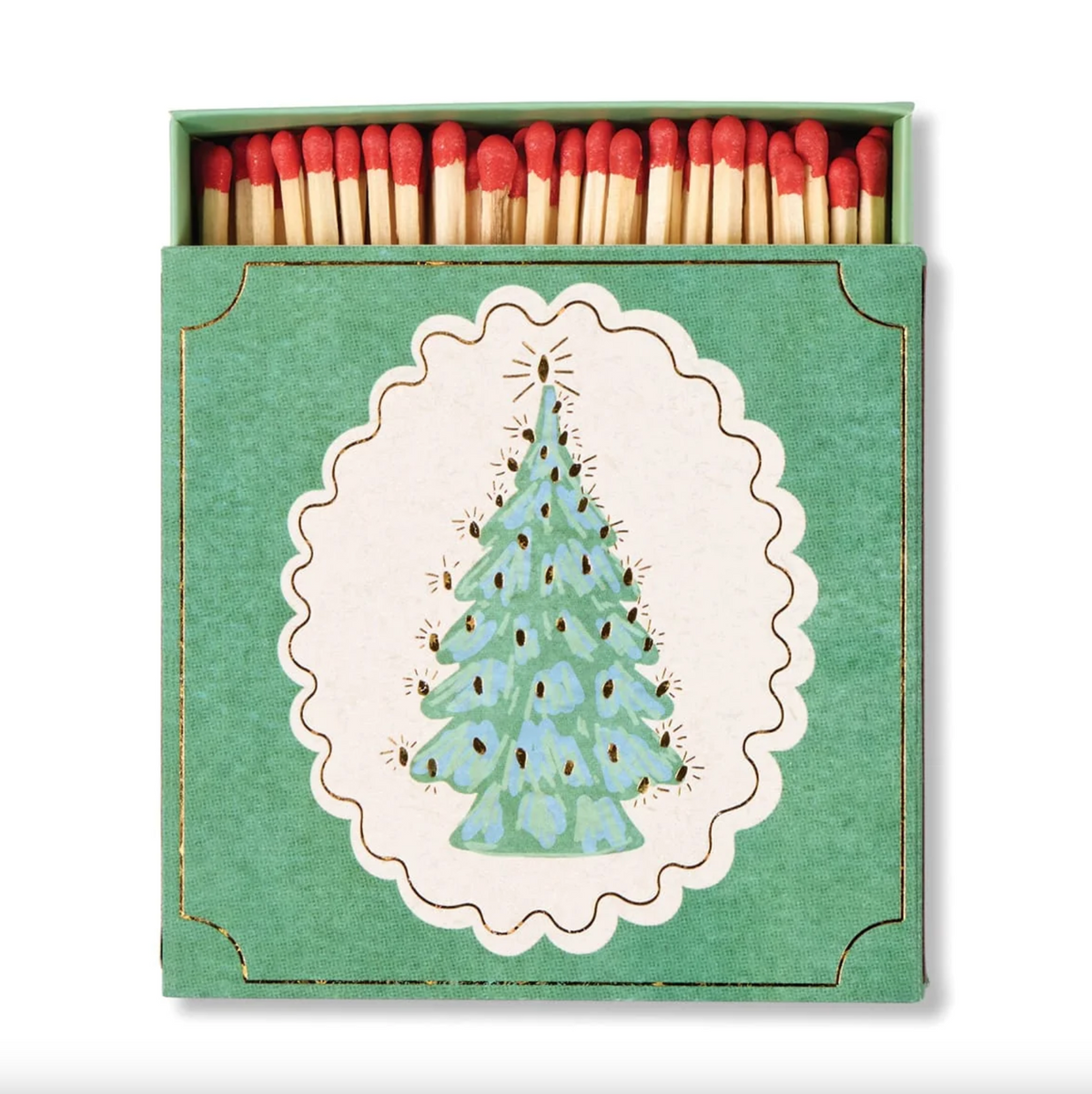 BOITE CARRE 125 ALLUMETTES SAPIN NOEL DESIGN WORKS