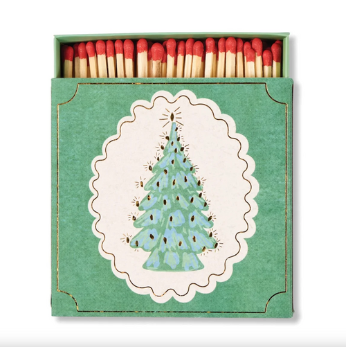 BOITE CARRE 125 ALLUMETTES SAPIN NOEL DESIGN WORKS