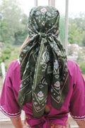 FOULARD SECRET GARDEN LECOMTE FLAMENT