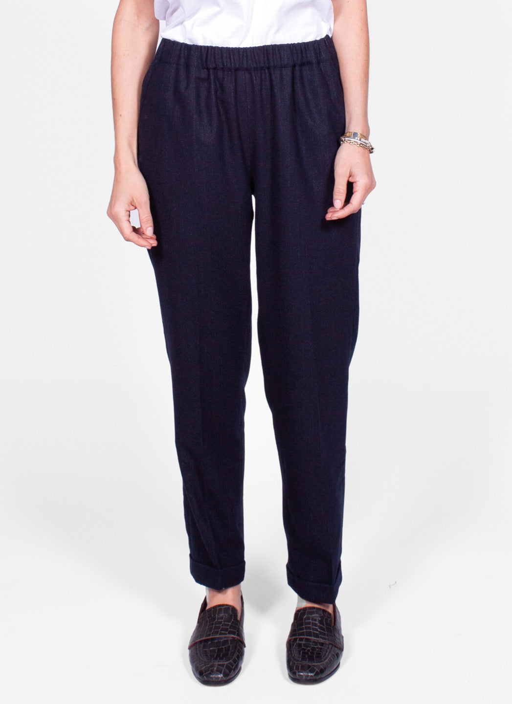 PANTALON ALBERTO - RAYE BLEU