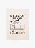 TORCHON FRONTON ST JEAN DE LUZ - NOIR