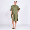 ROBE MARKET SANS COL MC - Vert