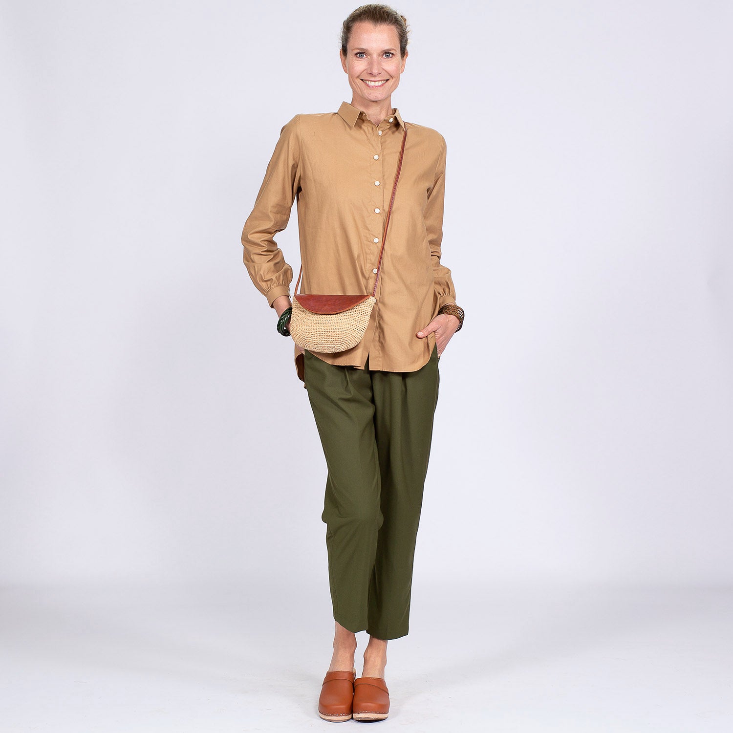 CHEMISE GERALDINE MC - Beige