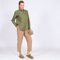 CHEMISE GERALDINE MC - KAKI GREEN