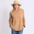 PULL CACHEMIRE COL ROND - BROWN