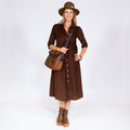 ROBE CORALINE CORDUROY - BROWN