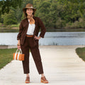 PANTALON ANNIE CORDUROY - BROWN