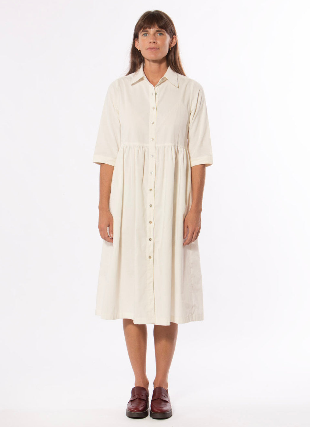 ROBE CORALINE CORDUROY - OFF WHITE
