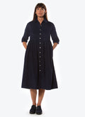 ROBE CORALINE CORDUROY - B MARINE