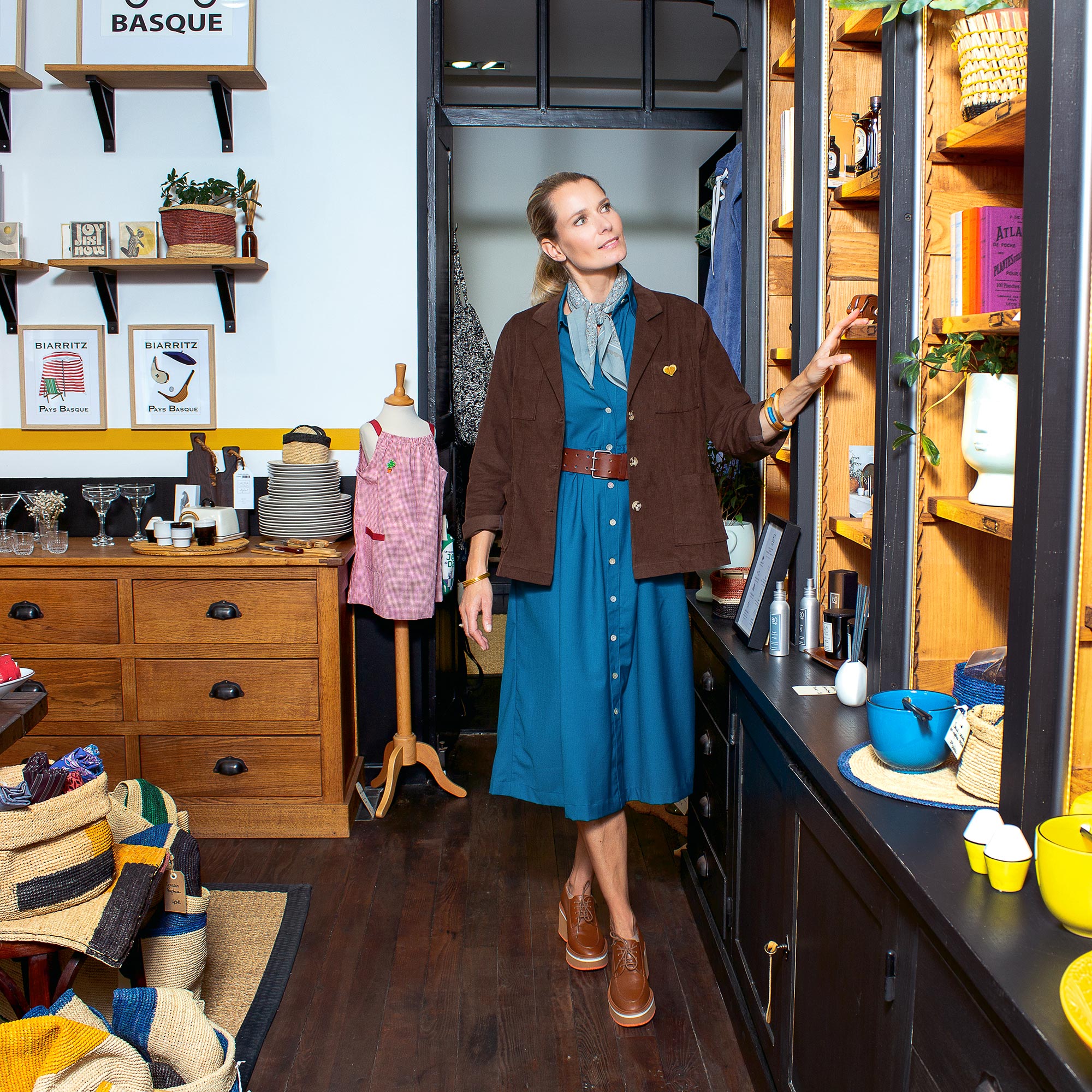 ROBE CORALINE - Bleu