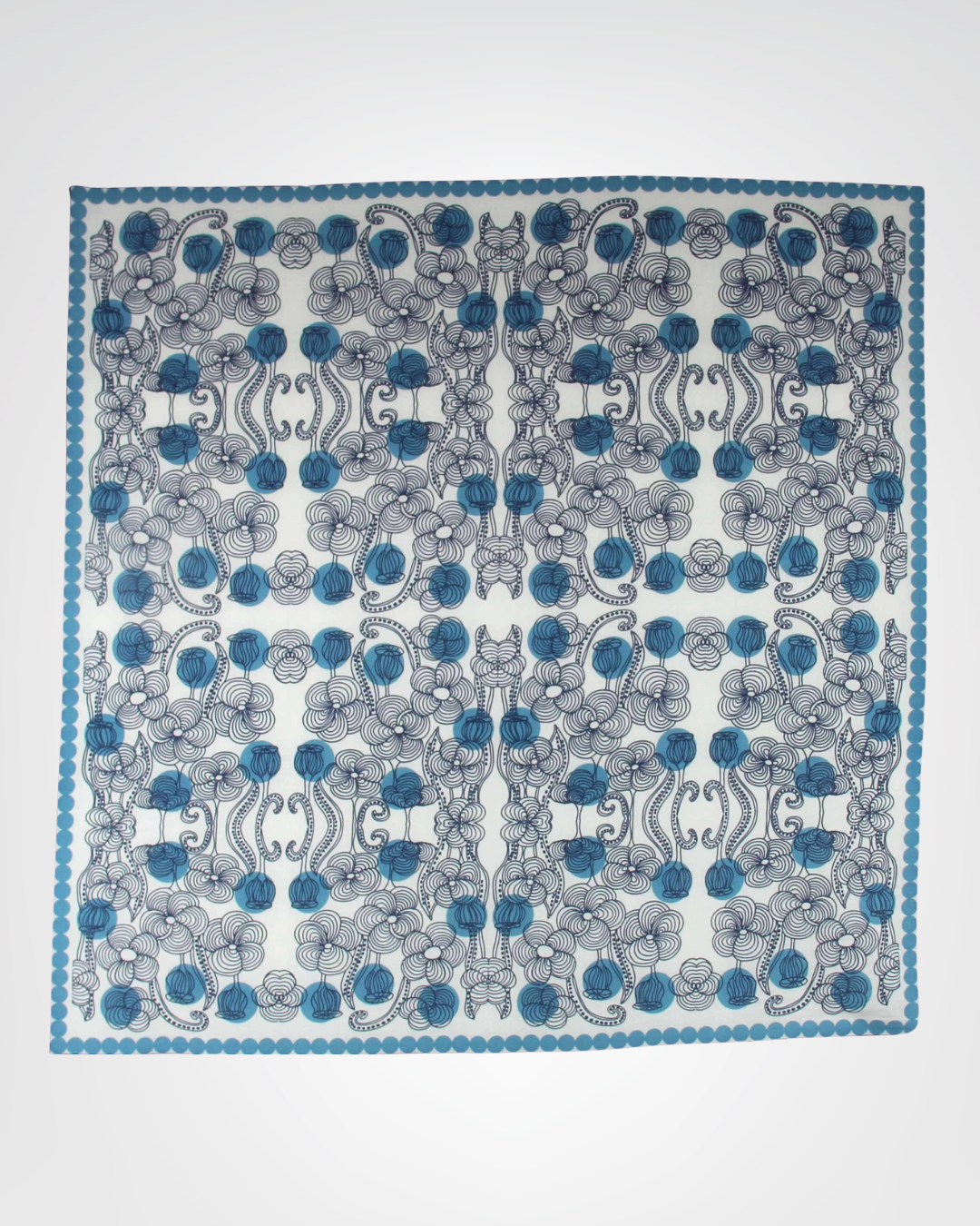 carré coton burma bleu blue belles vagabondes
