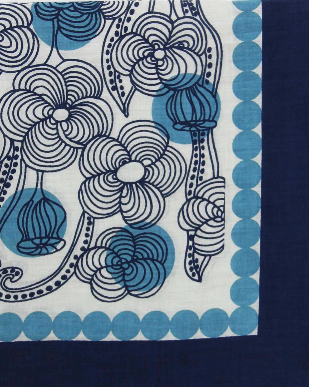 carré coton burma bleu blue belles vagabondes