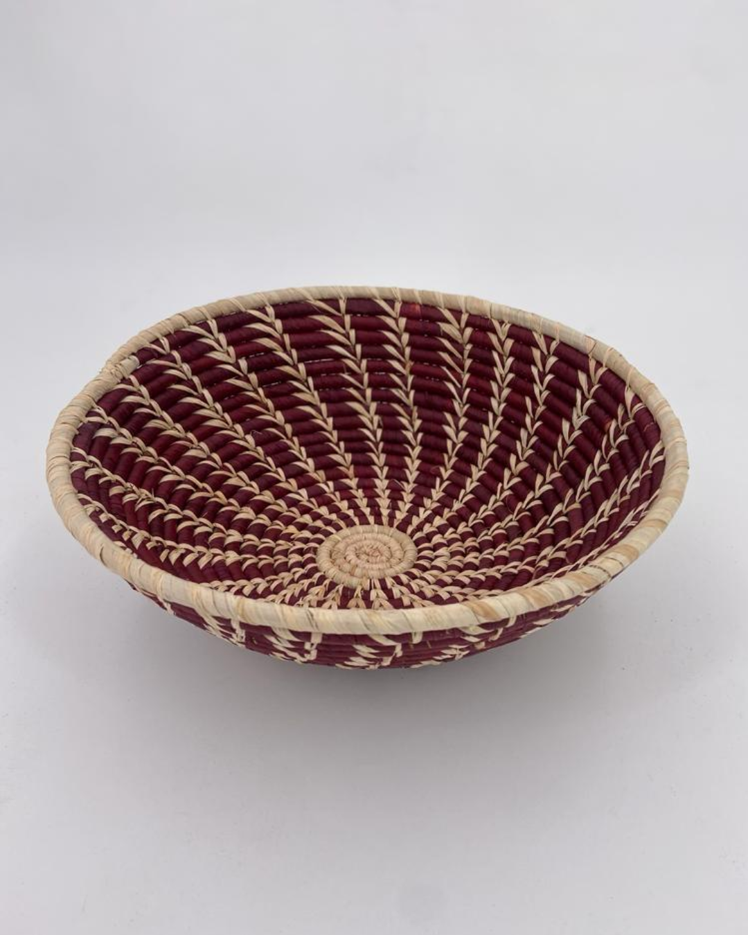 CORBEILLE RAPHIA SPIRALES 28CM BOLONG