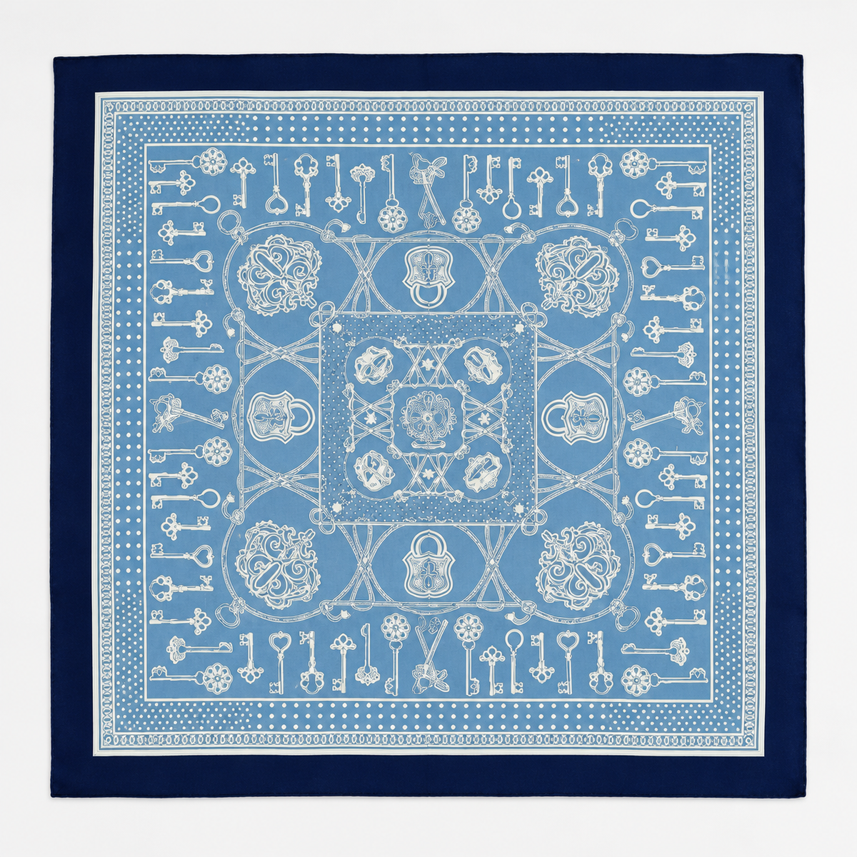 Foulard Ferries en soie et cachemire Himalayan Cashmere