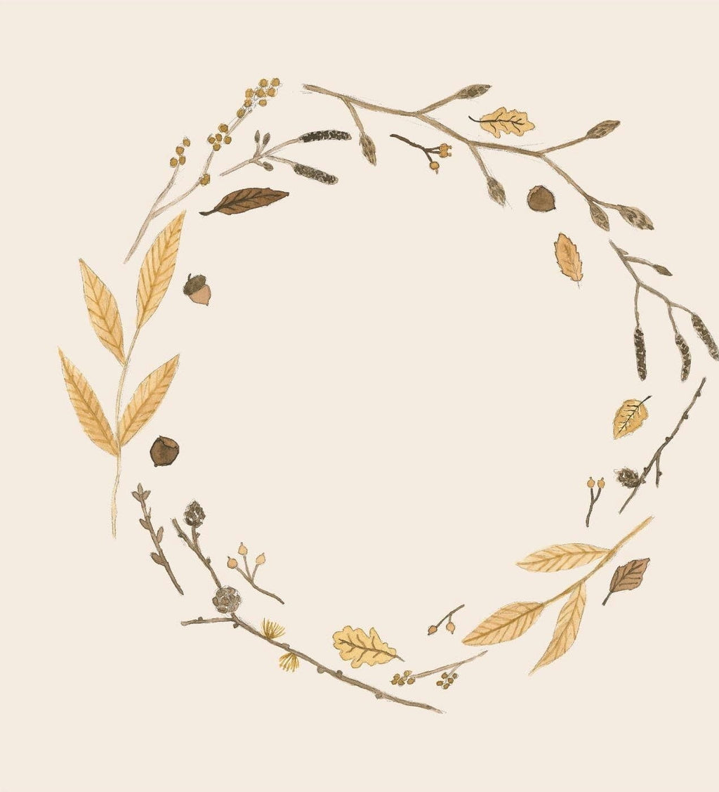 SERVIETTE PAPIER COURONNE AUTOMNE IB LAURSEN