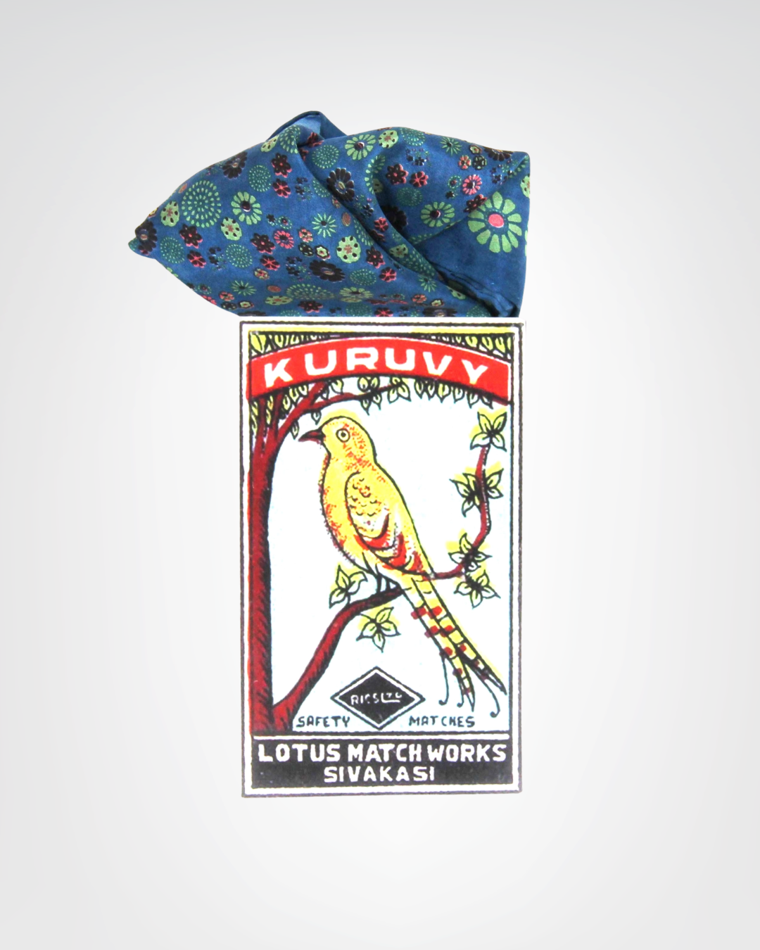 mini foulard Mini Hanami Marine BELLES VAGABONDES