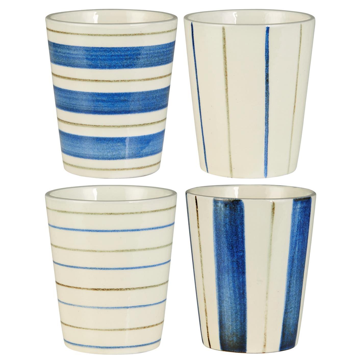 MUG A RAYURES EN GRÈS