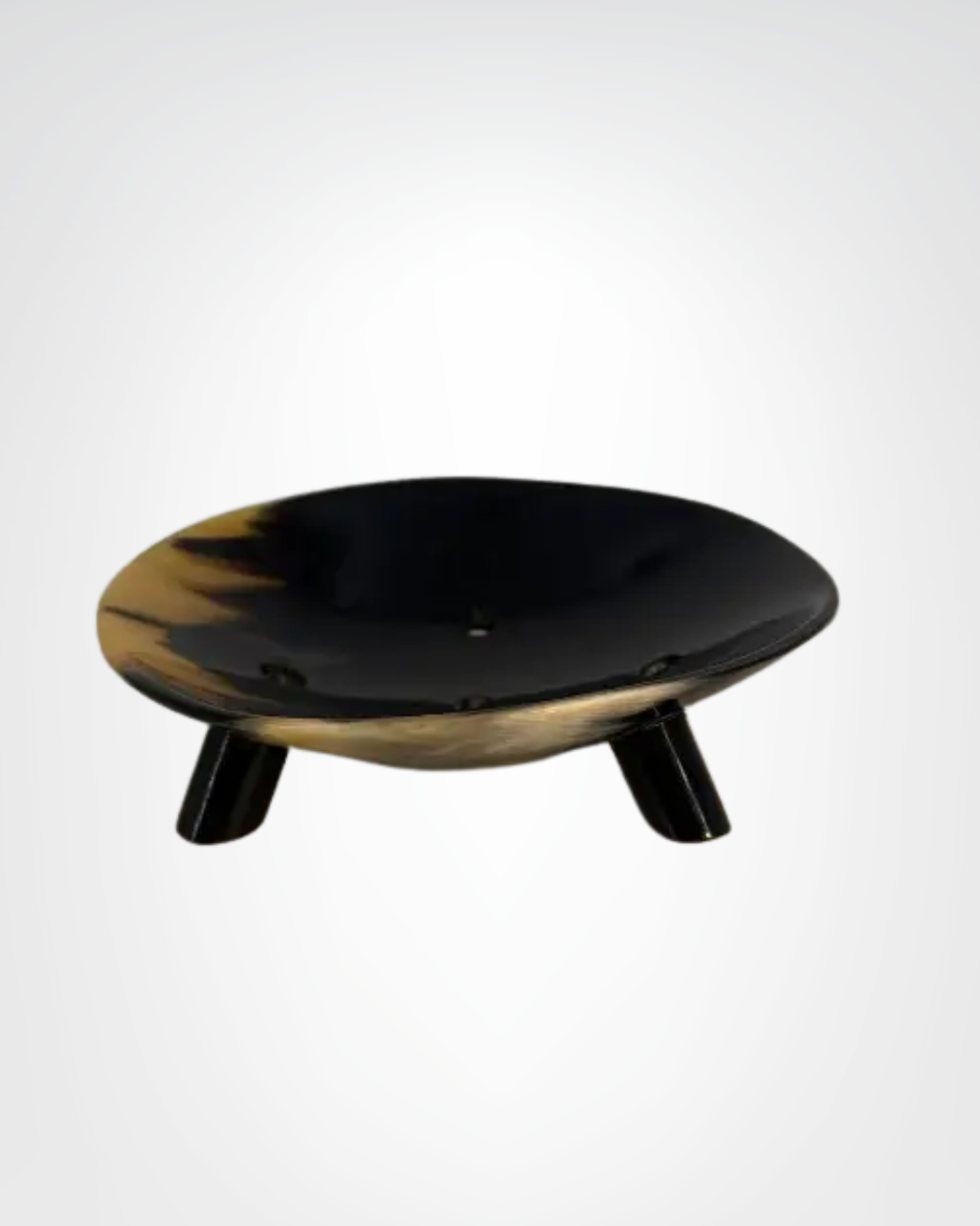 PORTE SAVON CORNE ZEBU ROND BOLONG
