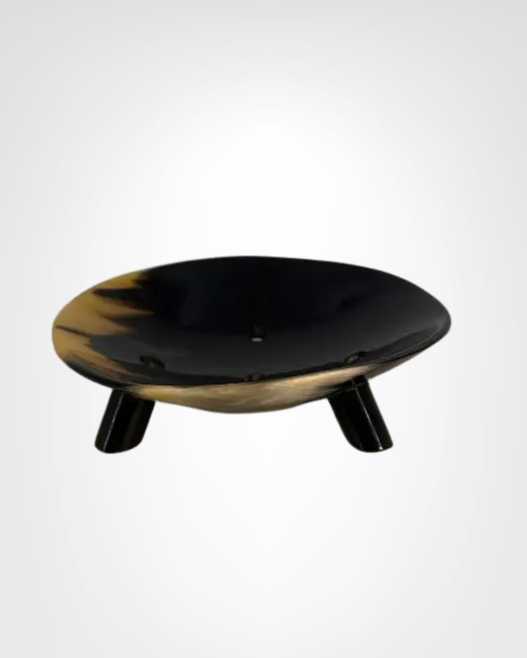 PORTE SAVON CORNE ZEBU ROND BOLONG
