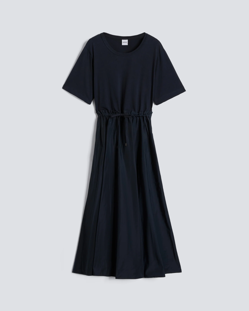 ROBE BI MATIERE TAFFETAS ET JERSEY ASPESI