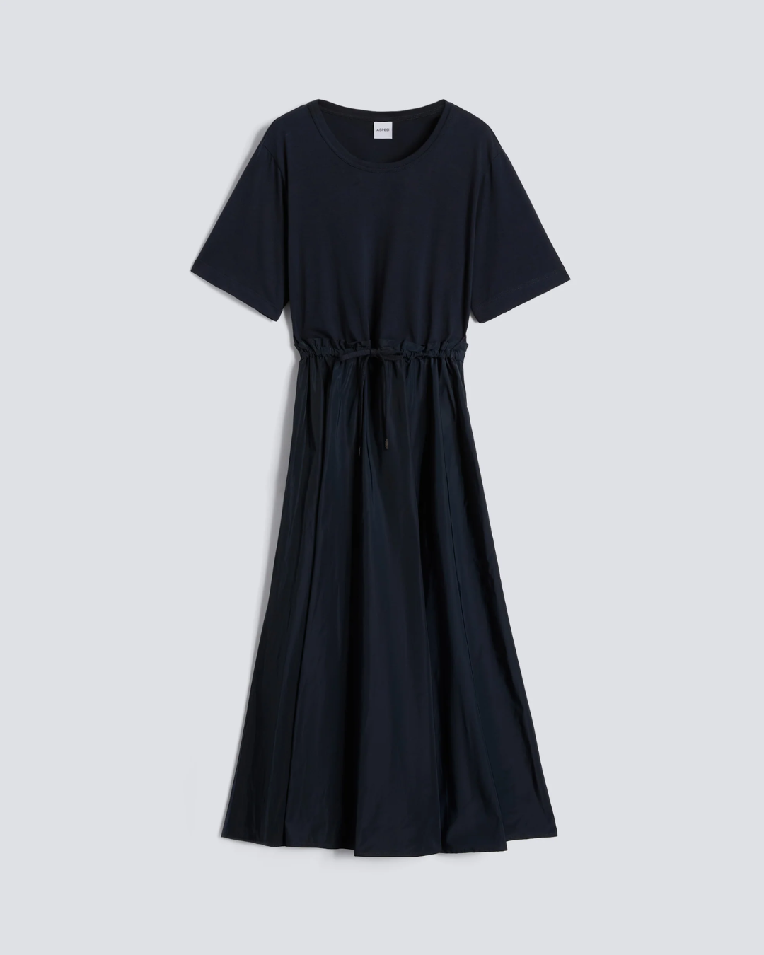 ROBE BI MATIERE TAFFETAS ET JERSEY ASPESI