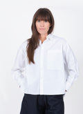 CHEMISE NICOLE UNI MC - BLANC
