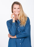 CHEMISE GERALDINE MC - DENIM