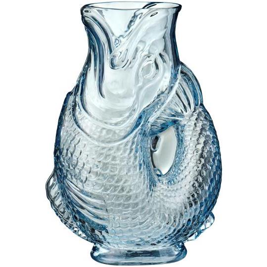 VASE POISSON BLEU